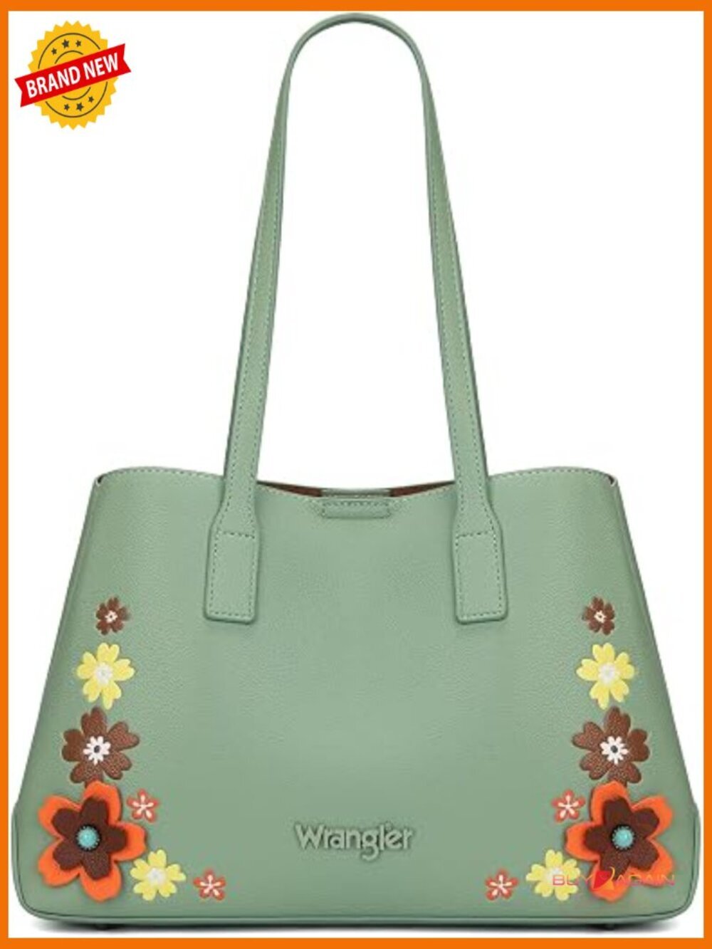 Floral Tote Bag Top Handle Satchel Shoulder Bag Large Capacity Faux Leather